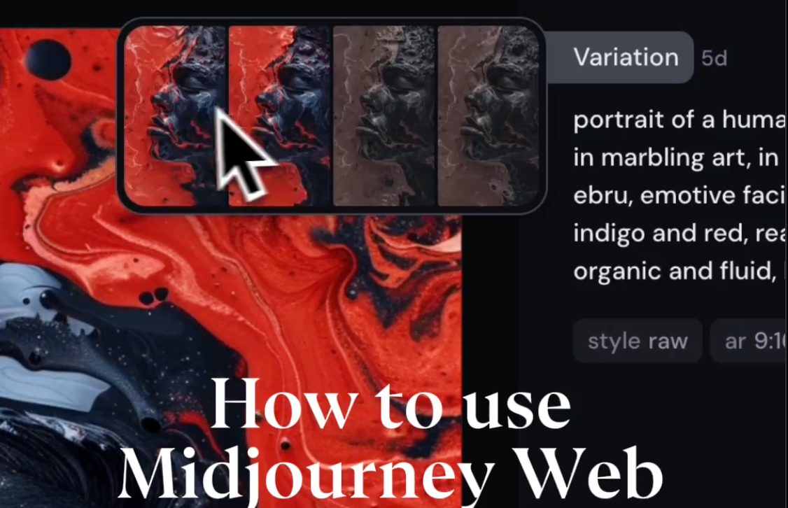 How to use the new Midjourney Web?